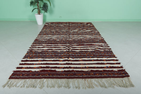 Berber Moroccan rug – Handwoven 5 FT x 8.4 FT | Authentic tribal carpet