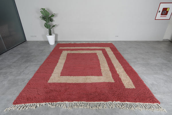 Custom handwoven Moroccan rug - Wool rug