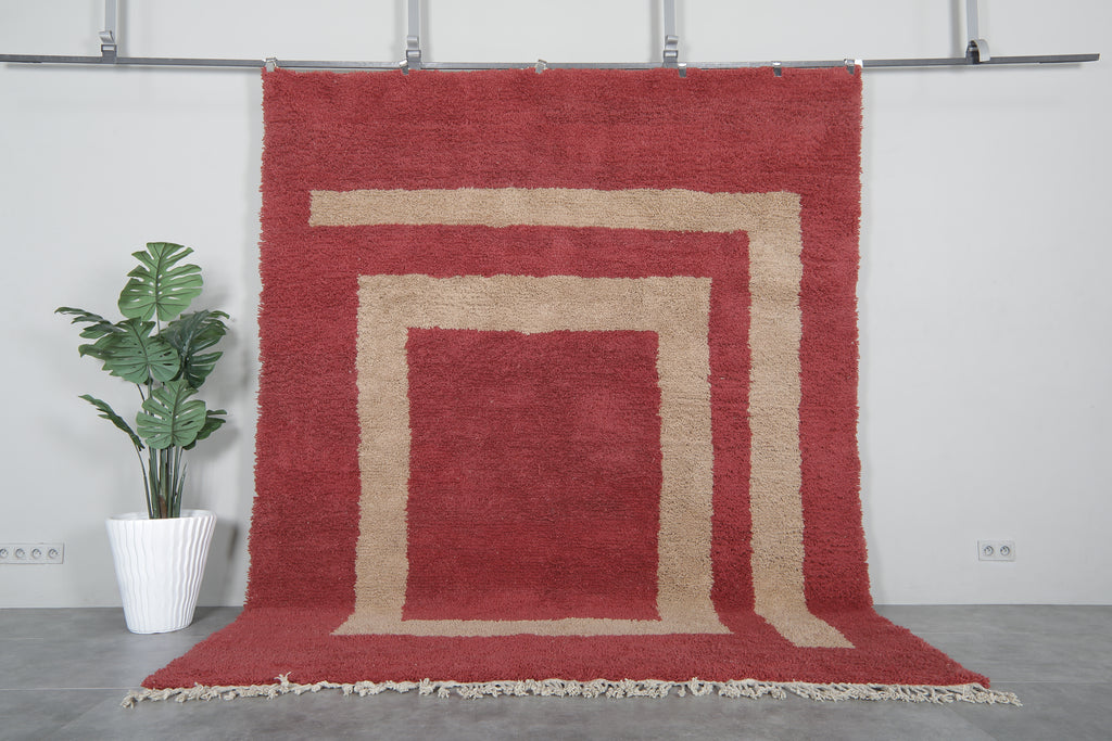 Custom handwoven Moroccan rug - Wool rug