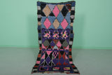 Colorful Moroccan Berber Runner Rug - Handmade 2.8 x 5.7 ft