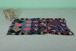 Colorful Moroccan Berber Runner Rug - Handmade 2.8 x 5.7 ft