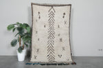 Handmade All Wool Rug 3.8 x 6.5 ft Moroccan Berber Carpet