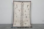 Handmade All Wool Rug 3.8 x 6.5 ft Moroccan Berber Carpet