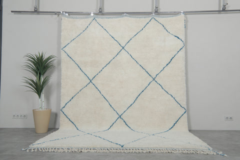 Handmade Moroccan rug - Simple custom rug - Beni ourain wool rug