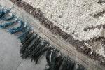 Handmade All Wool Rug 3.8 x 6.5 ft Moroccan Berber Carpet