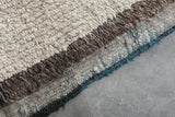 Handmade All Wool Rug 3.8 x 6.5 ft Moroccan Berber Carpet