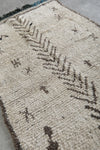 Handmade All Wool Rug 3.8 x 6.5 ft Moroccan Berber Carpet