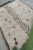 Handmade All Wool Rug 3.8 x 6.5 ft Moroccan Berber Carpet