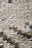 Handmade All Wool Rug 3.8 x 6.5 ft Moroccan Berber Carpet
