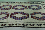 5.1 x 9.7 ft Moroccan Rug – Handwoven Wool with Colorful Geometric Motifs