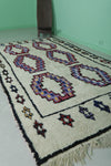 5.1 x 9.7 ft Moroccan Rug – Handwoven Wool with Colorful Geometric Motifs