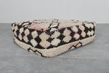Handmade Kilim Ottoman Pouf - Geometric Tribal Pouf