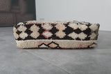 Handmade Kilim Ottoman Pouf - Geometric Tribal Pouf