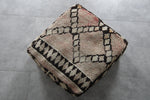 Handmade Kilim Ottoman Pouf - Geometric Tribal Pouf
