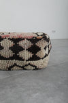 Handmade Kilim Ottoman Pouf - Geometric Tribal Pouf