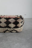 Handmade Kilim Ottoman Pouf - Geometric Tribal Pouf
