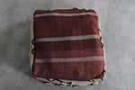 Handmade Kilim Ottoman Pouf - Geometric Tribal Pouf