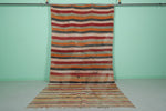 Entryway flatwoven berber moroccan rug , 5.9 FT X 11.4 FT