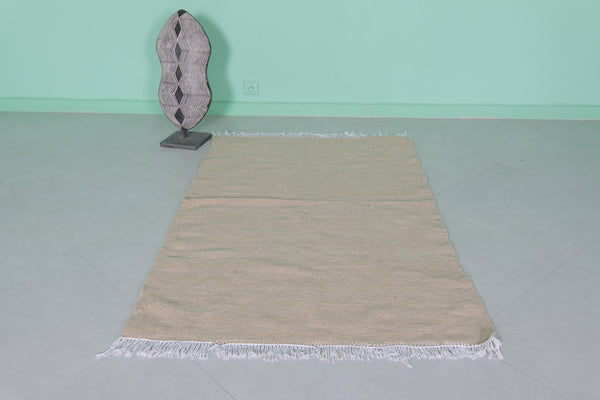 Natural Moroccan rug – Subtle earth tones | 3.3 FT x 5.3 FT