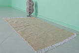 Natural Moroccan Rug – Subtle Earth Tones | 3.3 FT x 5.3 FT