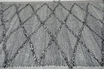 Beni Ourain Rug 6.4 x 10.1 ft – Handmade Moroccan Wool Carpet