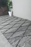 Beni Ourain Rug 6.4 x 10.1 ft – Handmade Moroccan Wool Carpet