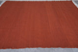 Flatwoven Custom Brown Moroccan Rug for Modern Interiors