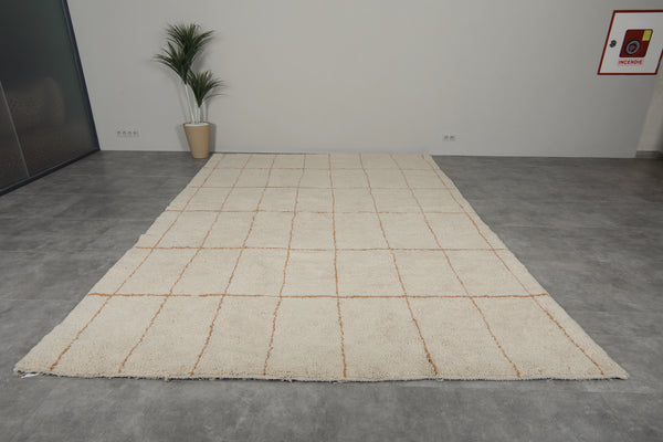 Creamy Custom size Moroccan Rug