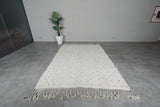 Dots Beni Ourain Rug 6.3 x 9.1 ft – Handmade Moroccan Wool Carpet