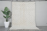 Dots Beni Ourain Rug 6.3 x 9.1 ft – Handmade Moroccan Wool Carpet