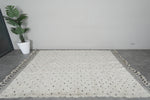 Dots Beni Ourain Rug 6.3 x 9.1 ft – Handmade Moroccan Wool Carpet