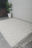 Dots Beni Ourain Rug 6.3 x 9.1 ft – Handmade Moroccan Wool Carpet