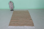 Natural Moroccan Rug – Earthy Handwoven Design | 3.4 FT x 5.1 FT