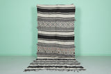 Vintage Moroccan Rug – 4.7 FT × 11.1 FT | Handwoven with Geometric Design
