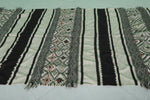 Vintage Moroccan Rug – 4.7 FT × 11.1 FT | Handwoven with Geometric Design