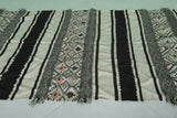 Vintage Moroccan Rug – 4.7 FT × 11.1 FT | Handwoven with Geometric Design