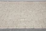 7.9 X 16.6 FT Moroccan Rug - Extra Large Ivory Wool Rug with Subtle Geometric Pattern