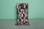 Eclectic Moroccan Berber Rug - 2.3 x 5.6 ft | Colorful Handmade Shag Rug