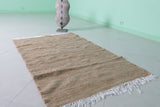 Natural Moroccan Rug – Earthy Handwoven Design | 3.4 FT x 5.1 FT