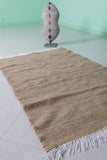 Natural Moroccan Rug – Earthy Handwoven Design | 3.4 FT x 5.1 FT