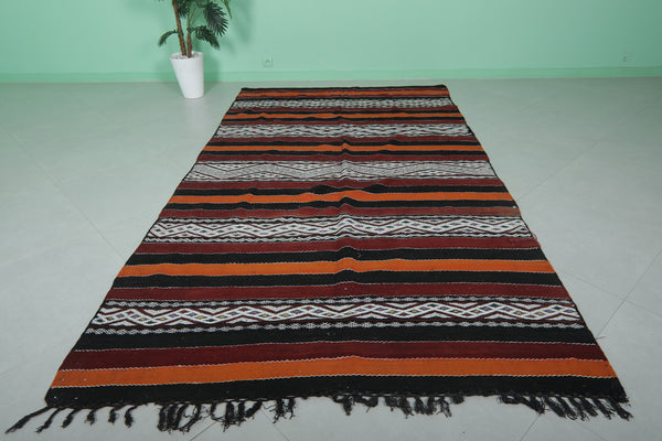 Moroccan Berber Rug – 5.5 FT X 9.6 FT | Handwoven Traditional Geometric Design