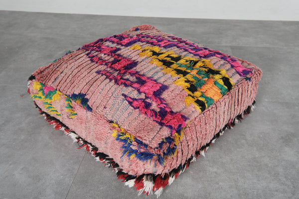 Colorful Kilim Ottoman pouf – Bohemian Chic Footstool