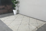 Beni Ourain Rug 5.5 x 8.2 ft Handwoven Moroccan Wool Carpet
