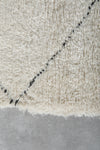 Beni Ourain Rug 5.5 x 8.2 ft Handwoven Moroccan Wool Carpet