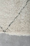 Beni Ourain Rug 5.5 x 8.2 ft Handwoven Moroccan Wool Carpet