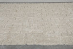 8.3 X 16.2 FT Large Moroccan Rug - Ivory Wool with Minimalist Texture