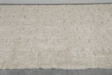 8.3 X 16.2 FT Large Moroccan Rug - Ivory Wool with Minimalist Texture