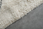 Beni Ourain Rug 5.5 x 8.2 ft Handwoven Moroccan Wool Carpet