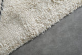 Beni Ourain Rug 5.5 x 8.2 ft Handwoven Moroccan Wool Carpet