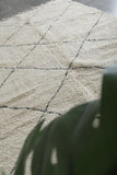Beni Ourain Rug 5.5 x 8.2 ft Handwoven Moroccan Wool Carpet